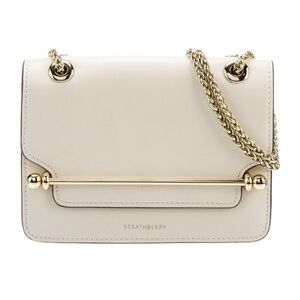 Strathberry Ivory East/West Mini with Gold Hardware